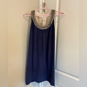 Joie navy bejeweled cocktail dress